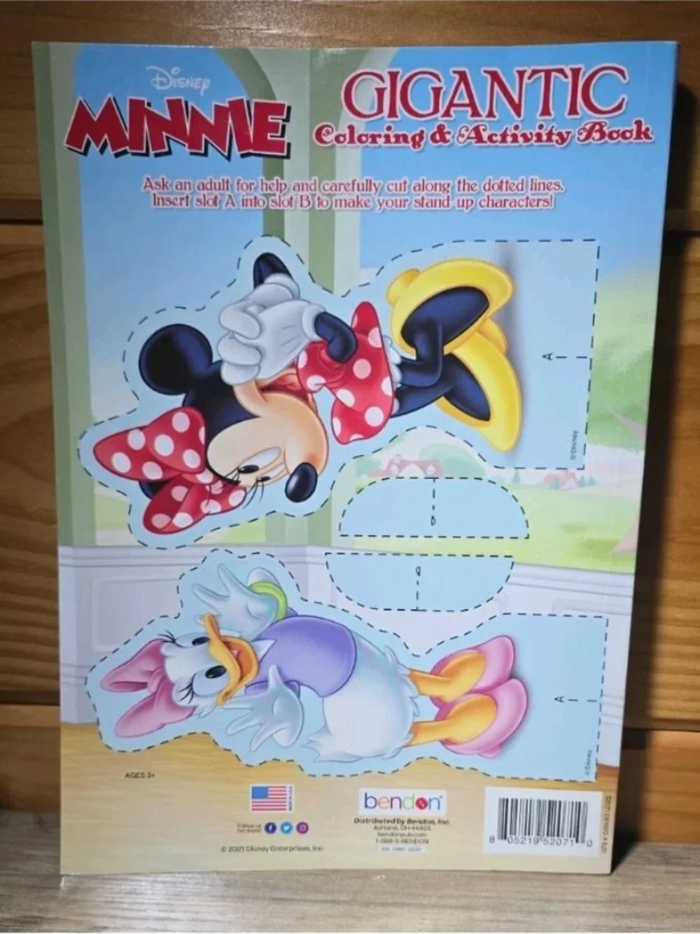 Bendon Disney Minnie And Daisy Gigantic Coloring And Activity Book 180 Pages